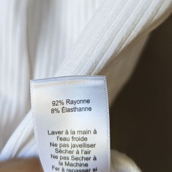 ASTR 90s Ribbed White Cutout Bodysuit Women's Size Small NWOT - Picture 11 of 14